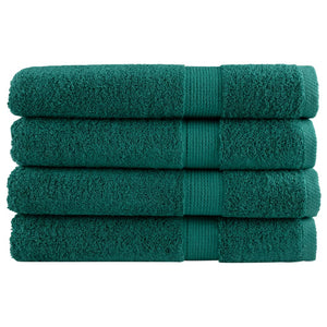 vidaXL Premium Sauna Towels SOLUND 4 pcs. Green 80x200 cm 600 gsm