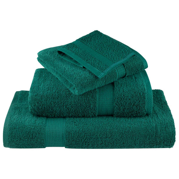 vidaXL Premium Sauna Towels SOLUND 4 pcs. Green 80x200 cm 600 gsm