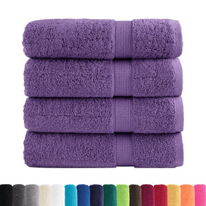 vidaXL Premium Towels SOLUND 4 pcs. Purple 50x100 cm 600 gsm