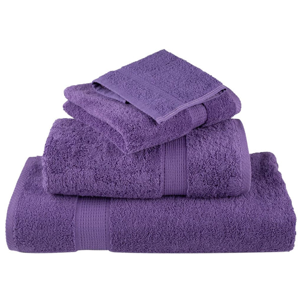 vidaXL Premium Towels SOLUND 4 pcs. Purple 50x100 cm 600 gsm