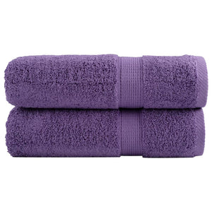 vidaXL Premium Shower Towels SOLUND 2 pcs. Purple 70x140 cm 600 gsm