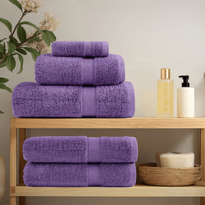 vidaXL Premium Shower Towels SOLUND 2 pcs. Purple 70x140 cm 600 gsm