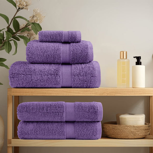 vidaXL Premium Shower Towels SOLUND 2 pcs. Purple 70x140 cm 600 gsm