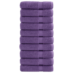 vidaXL Premium Shower Towels SOLUND 10 pcs. Purple 70x140 cm 600 g/m²
