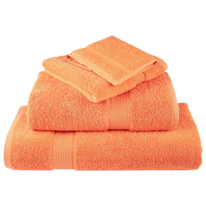 vidaXL Premium Bath Towels SOLUND 2 pcs. Orange 100x150 cm 600 gsm
