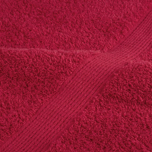 vidaXL Premium Bath Towels SOLUND 10 pcs. Red 100x150 cm 600 gsm