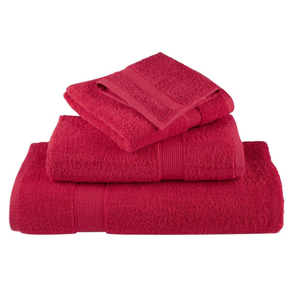 vidaXL Premium Towels SOLUND 4 pcs. Red 100x200 cm 600 gsm