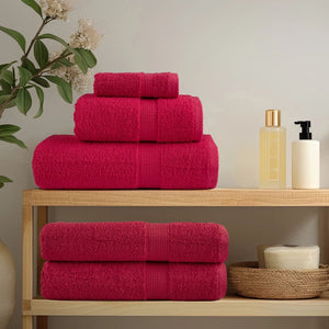 vidaXL Premium Towels SOLUND 10 pcs. Red 100x200 cm 600 gsm