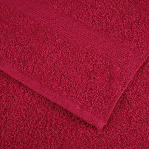 vidaXL Premium Towels SOLUND 10 pcs. Red 100x200 cm 600 gsm
