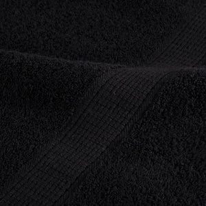 vidaXL Premium Hand Towels SOLUND 4 Pieces Black 30x30 cm 600 g/m²