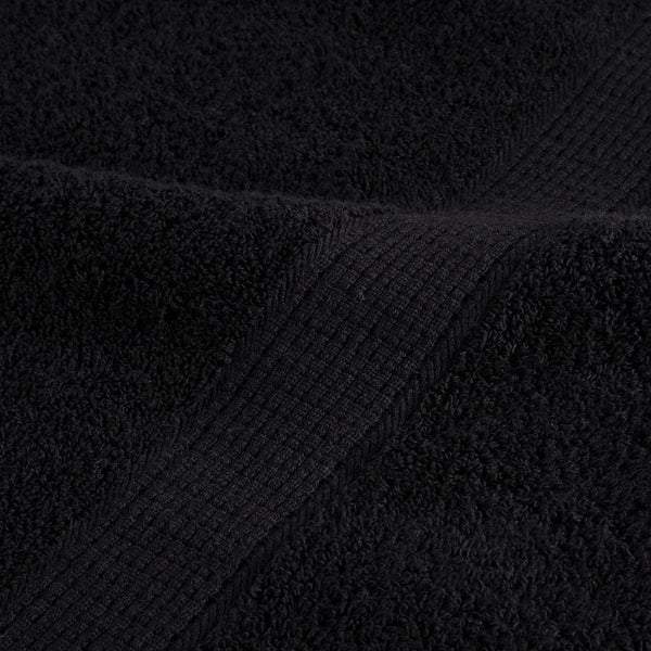 vidaXL Premium Hand Towels SOLUND 4 Pieces Black 30x30 cm 600 g/m²