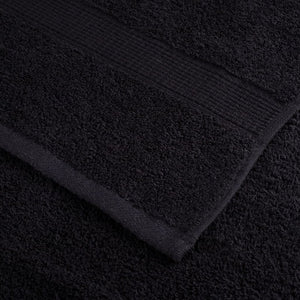 vidaXL Premium Guest Towels SOLUND 4 pcs. Black 30x50 cm 600 gsm