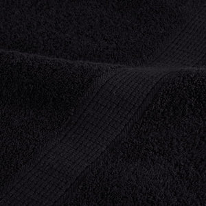 vidaXL Premium Guest Towels SOLUND 4 pcs. Black 30x50 cm 600 gsm