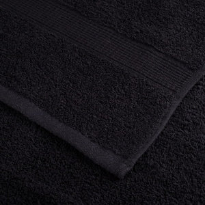 vidaXL Premium Shower Towels SOLUND 2 Pcs. Black 70x140 cm 600 g/m²