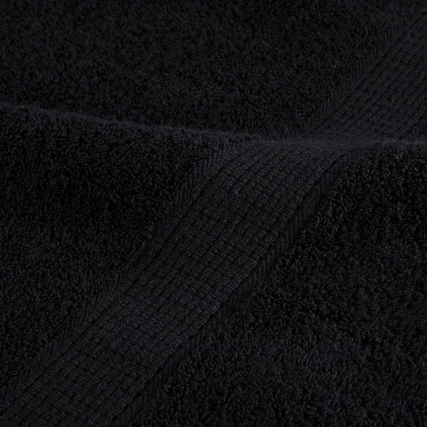 vidaXL Premium Bath Towels SOLUND 2 pcs. Black 100x150 cm 600 gsm