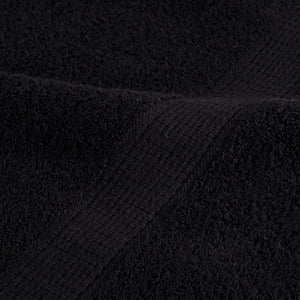 vidaXL Premium Bath Towels SOLUND 4 pcs. Black 100x150 cm 600 gsm