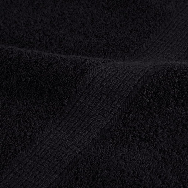 vidaXL Premium Bath Towels SOLUND 10 pcs Black 100x150 cm 600 gsm