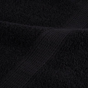 vidaXL Premium Sauna Towels SOLUND 4 pcs Black 80x200 cm 600 g/m²