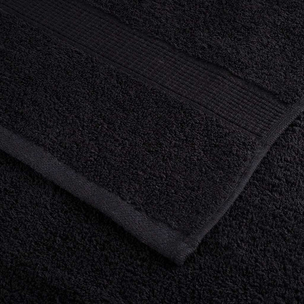 vidaXL Premium Towels SOLUND 2 pcs. Black 100x200 cm 600 gsm