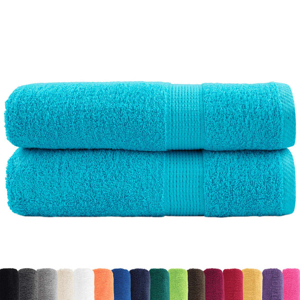 vidaXL Premium Towels SOLUND 2 pcs. Turquoise 50x100 cm 600 gsm