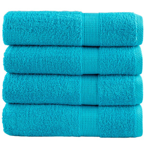 vidaXL Premium Shower Towels SOLUND 4 pcs. Turquoise 70x140 cm 600 g/m²