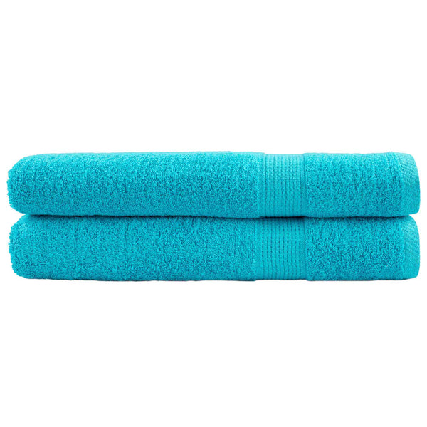 vidaXL Premium Towels SOLUND 2 pcs. Turquoise 100x200 cm 600 gsm