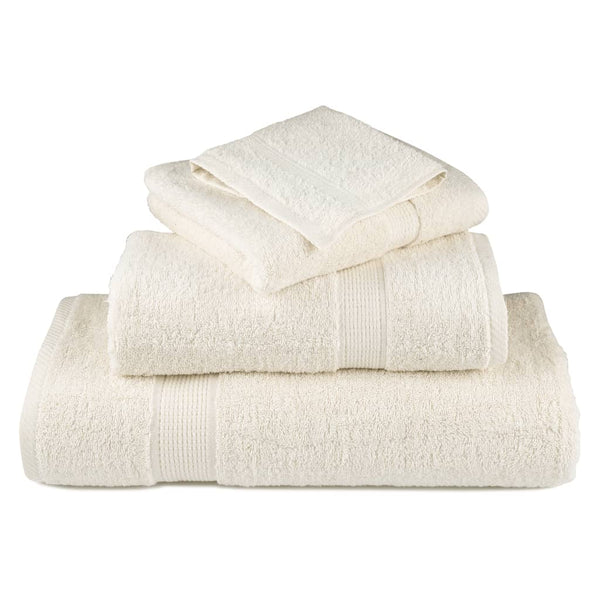 vidaXL Premium Guest Towels SOLUND 2 pcs. Cream White 30x50 cm 600 g/m²