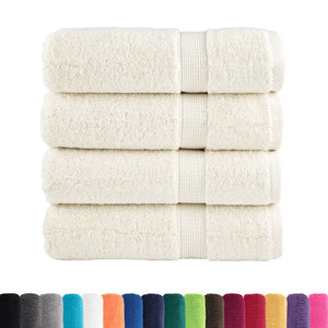 vidaXL Premium Towels SOLUND 4 pcs Cream White 50x100 cm 600 gsm
