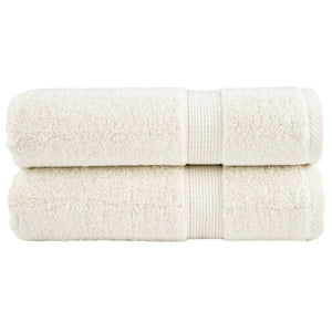 vidaXL Premium Shower Towels SOLUND 2 pcs. Cream White 70x140 cm 600 gsm