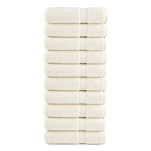 vidaXL Premium Shower Towels SOLUND 10 pcs Cream White 70x140 cm 600 gsm
