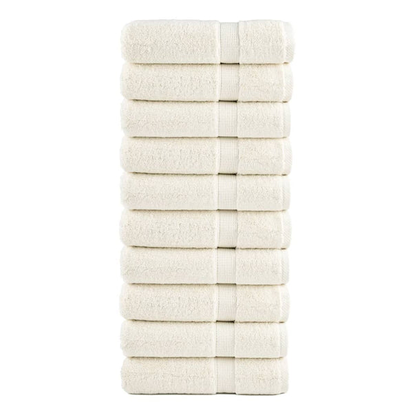 vidaXL Premium Shower Towels SOLUND 10 pcs Cream White 70x140 cm 600 gsm