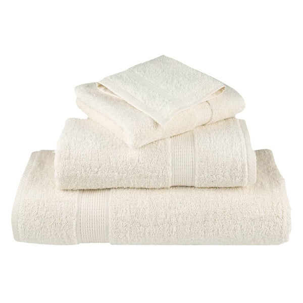 vidaXL Premium Shower Towels SOLUND 10 pcs Cream White 70x140 cm 600 gsm
