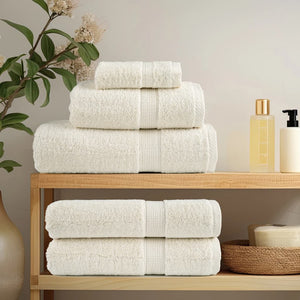 vidaXL Premium Towels SOLUND 2 pcs. Cream White 100x200 cm 600 gsm
