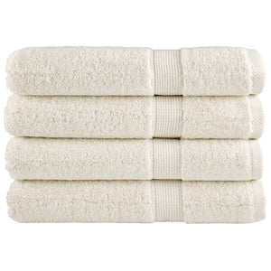 vidaXL Premium Towels SOLUND 4 pcs. Cream White 100x200 cm 600 gsm