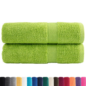 vidaXL Premium Towels SOLUND 2 pcs. Apple Green 50x100 cm 600 g/m²