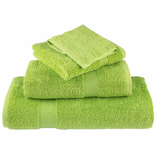 vidaXL Premium Shower Towels SOLUND 2 pcs. Apple Green 70x140 cm 600 gsm