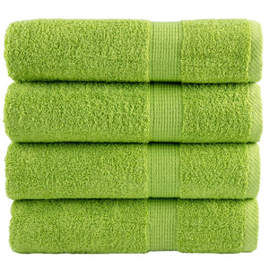 vidaXL Premium Bath Towels SOLUND 4 pcs Apple Green 70x140 cm 600 gsm