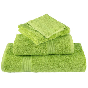 vidaXL Premium Shower Towels SOLUND 10 pcs. Apple Green 70x140 cm 600 g/m²