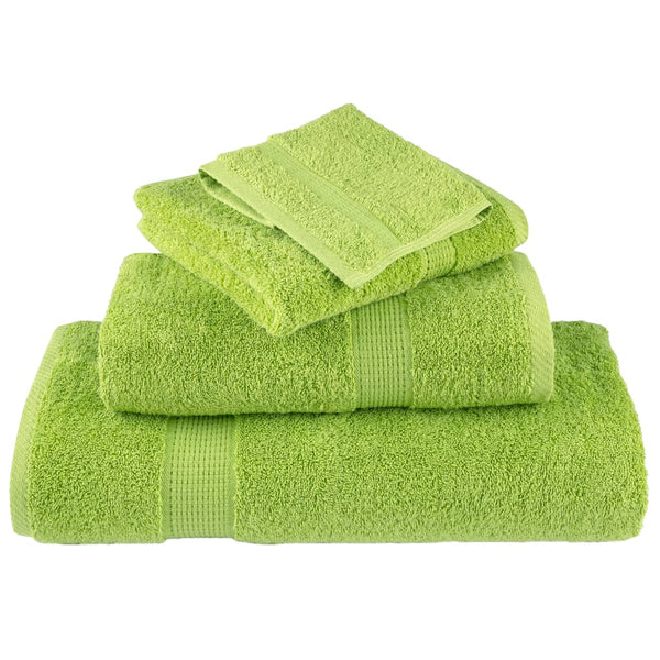 vidaXL Premium Bath Towels SOLUND 4 pcs. Apple Green 100x150 cm 600 gsm