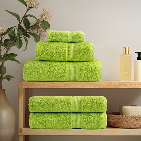 vidaXL Premium Towels SOLUND 10 pcs. Apple Green 100x200 cm 600 gsm