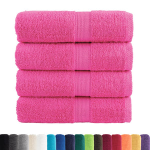 vidaXL Premium Guest Towels SOLUND 4 pcs. Pink 30x50 cm 600 gsm
