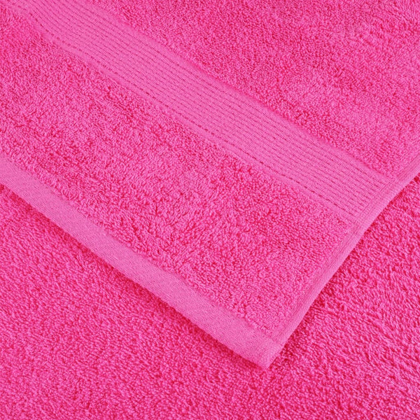 vidaXL Premium Sauna Towels SOLUND 10 pcs. Pink 80x200 cm 600 g/m²