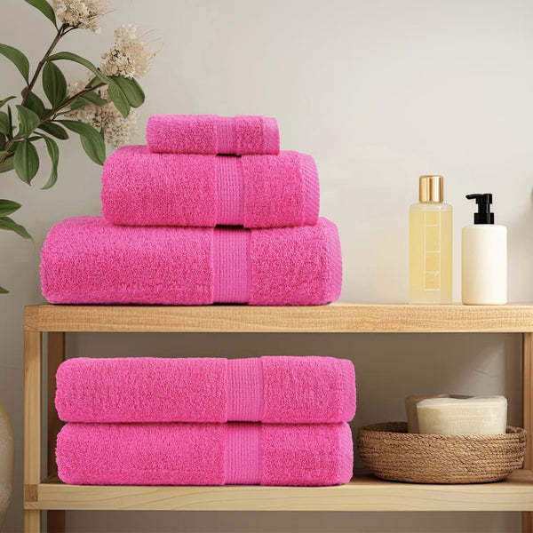 vidaXL Premium Towels SOLUND 4 pcs. Pink 100x200 cm 600 gsm