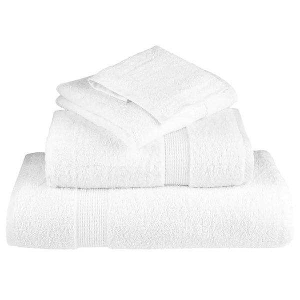 vidaXL 8-Piece Premium Towel Set SOLUND White 600 gsm