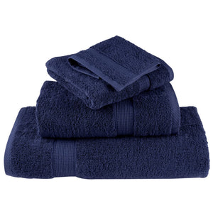 vidaXL 12-piece Premium Towel Set SOLUND Navy Blue 600 gsm