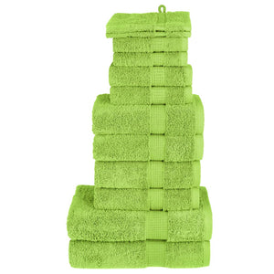 vidaXL 12-piece Premium Towel Set SOLUND Apple Green 600 gsm