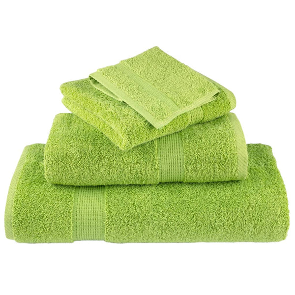 vidaXL 12-piece Premium Towel Set SOLUND Apple Green 600 gsm