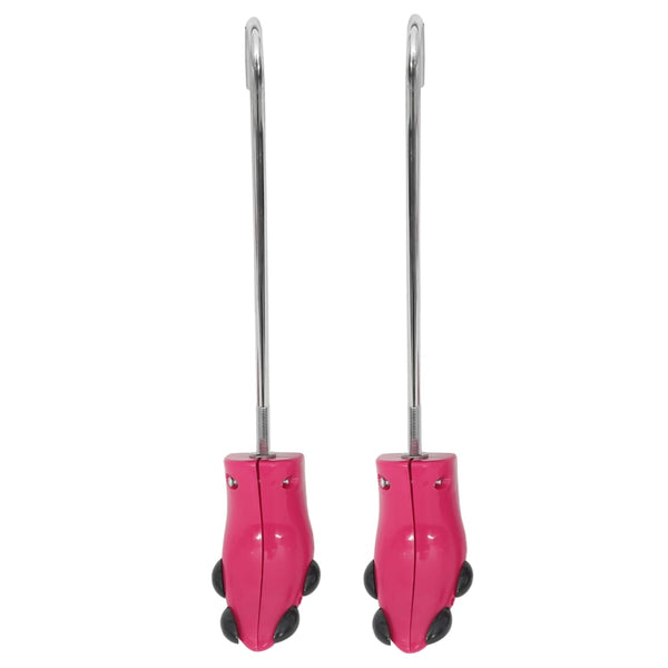 vidaXL Boot Shapers with Shoehorn Pink EU 34-40 Plastic
