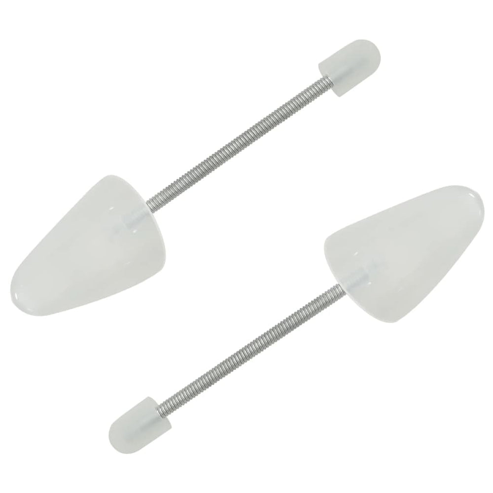 vidaXL Shoe Stretchers with Coil Spring 5 Pairs White EU 35-38 Plastic