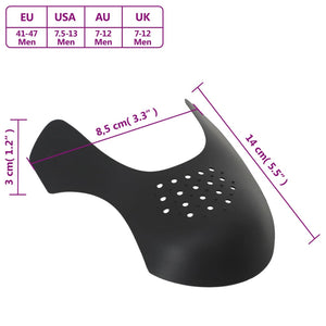 vidaXL Shoe Crease Protectors 2 Pairs EU 41-47 Plastic